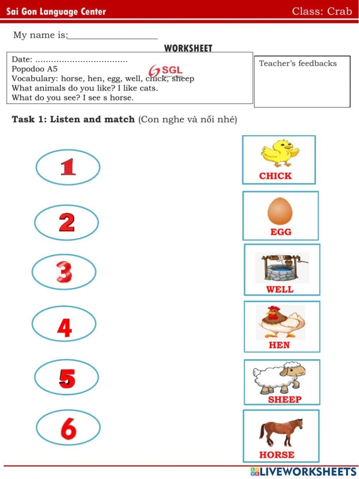 Fourth grade phonics worksheet based on the story The Crab That Played with the Sea
