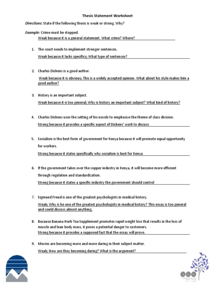 Crafting a Thesis Statement worksheet for fourth graders to enhance their literary essay writing skills. Educational resource for developing introductory paragraphs in reading assignments.