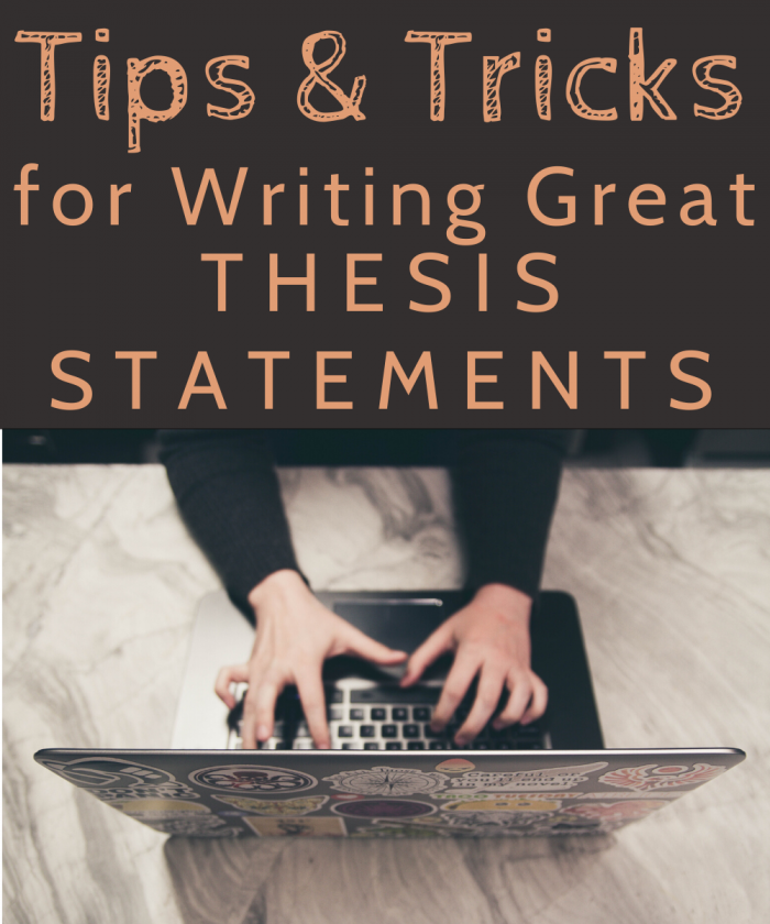 Worksheet for crafting thesis statements in literary essays for fourth graders