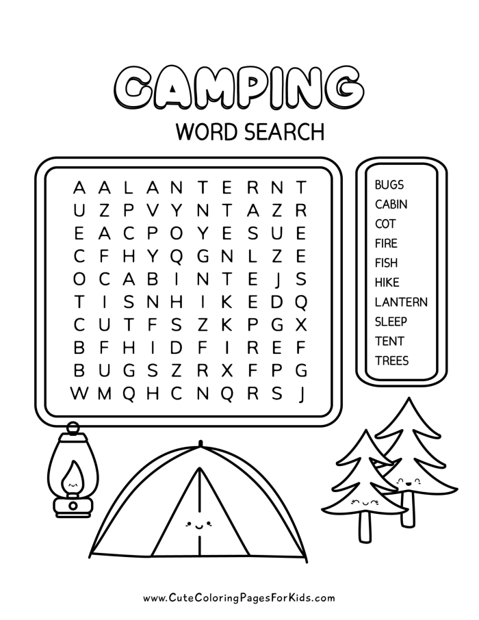Camping Adventure Story Worksheet 7 for Learning Fractions and Parts of Speech Third grade student completing a crazy camping adventure fill-in-the-blanks worksheet with fractions practice activities