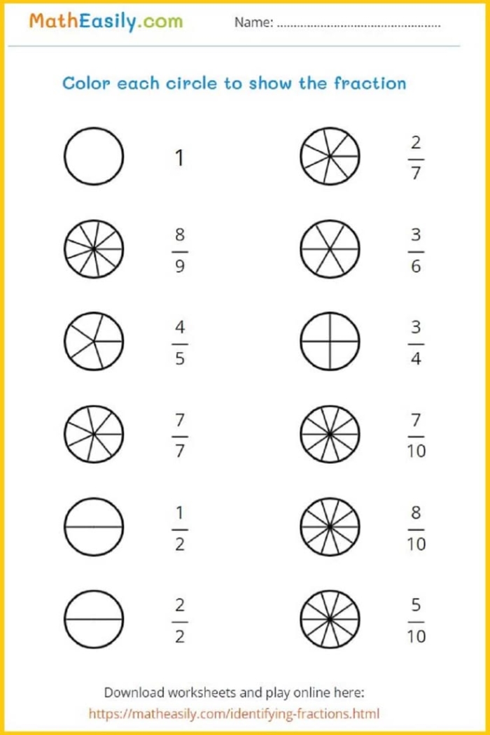 Crazy Coconut Fractions worksheet 8 featuring addition problems with like denominators Fourth grade student completing the Crazy Coconut Fractions math worksheet with same denominator addition