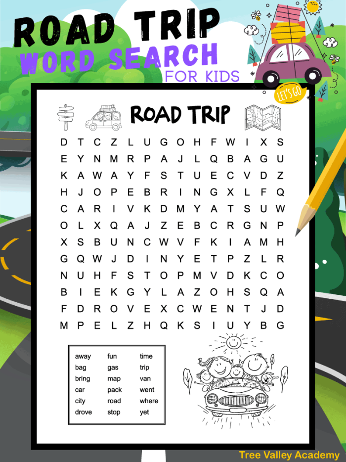 Worksheet for creating whimsical stories featuring fun nouns, verbs, and adjectives. Crazy Stories: Summer Road Trip worksheet for second graders to enhance grammar skills.