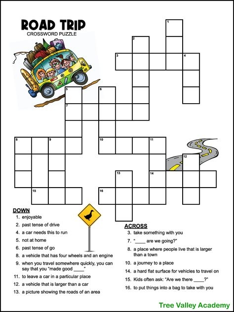 Colorful worksheet for second graders to create their own crazy summer road trip stories