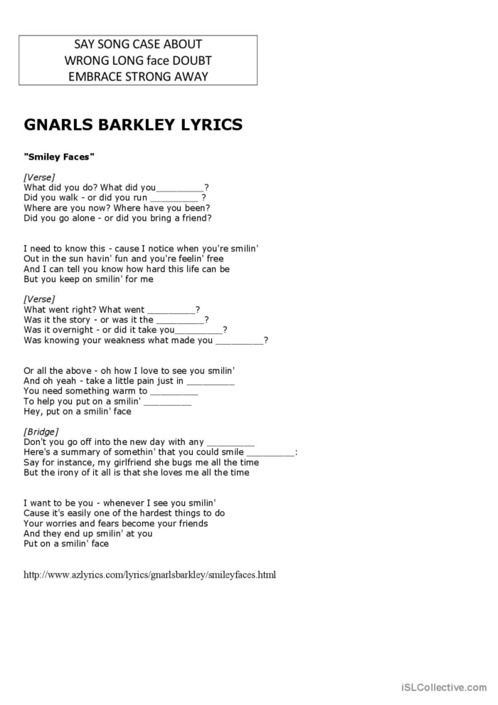 Third grade students completing a creative fill-in-the-blank writing worksheet about a silly garden adventure