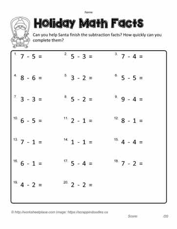 Colorful cupcake-themed worksheet for first graders to practice subtraction facts. Engaging Cupcake Subtraction worksheet to help children learn math in a fun way.