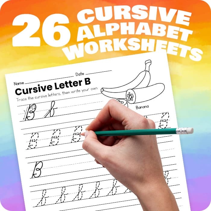 Third grade students practicing letter formation with a printable cursive A worksheet