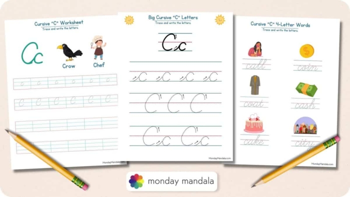 Cursive D worksheet designed for third graders to practice writing a clear cursive D