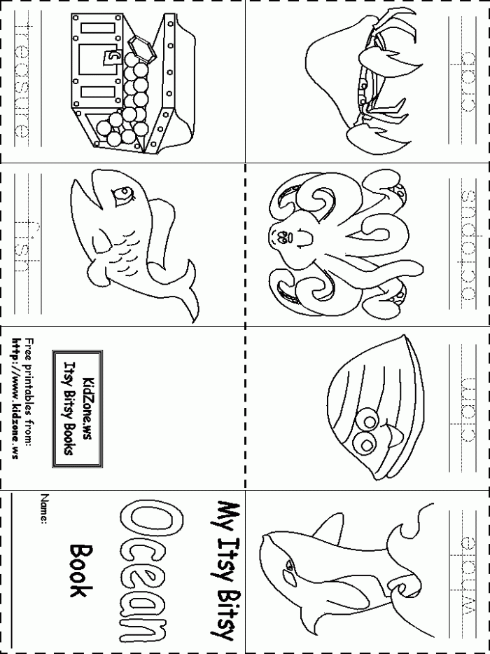 Cut and Paste Ocean Worksheet for Preschool Life Science 17 Pre-K student working on a creative cut-and-paste ocean habitat activity worksheet