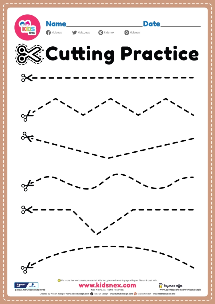 Kids engage with the Cutting Lines: What's in the Grass? worksheet while practicing their cutting and coloring skills. Pre-K students create vibrant grass for bugs to hide in on this fun arts and crafts activity.
