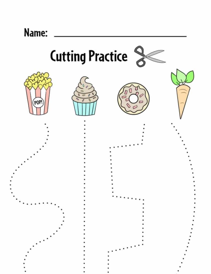 Fun cutting activity featuring an airplane flying in the sky Colorful airplane worksheet designed for preschool cutting practice