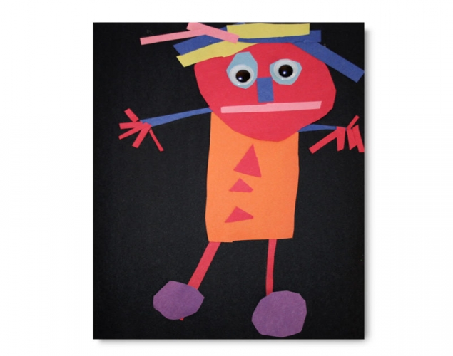 Build a Robot worksheet for preschoolers focusing on fine motor skills and shape recognition Kids cutting squares and rectangles to create a fun robot on a Pre-K worksheet