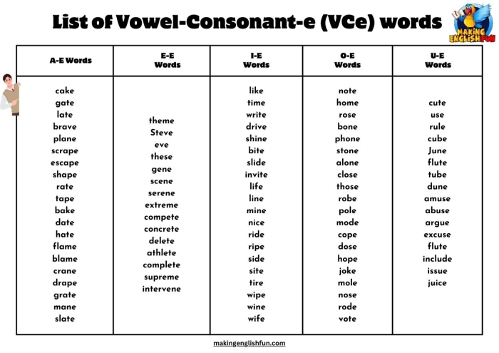 Kindergarten worksheet featuring a collection of consonant vowel consonant words for early literacy practice