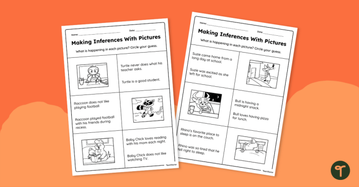 A student worksheet titled Drawing Inferences Using Data that features survey analysis problems about seventh-grade video game habits