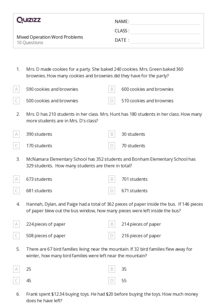 Sweet Sprouts Decimal Operations Word Problems Worksheet Nine Sixth grade math worksheet featuring Earth and Space Science word problems with decimal operations