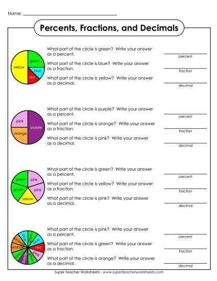 Fourth grade math worksheet featuring practice problems for rounding decimals and converting them into percents for physical science studies