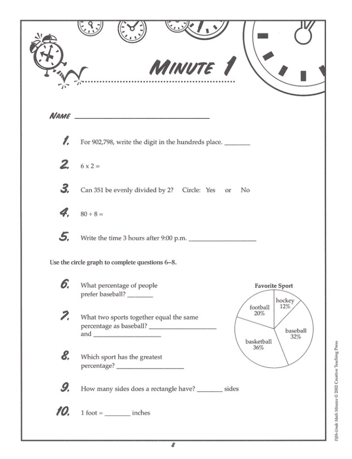 Students working on a 3 Math Minutes subtraction worksheet focused on decimals