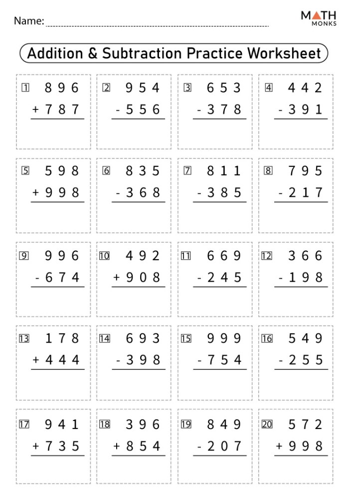 Fourth grade decimal subtraction practice worksheet for building math speed