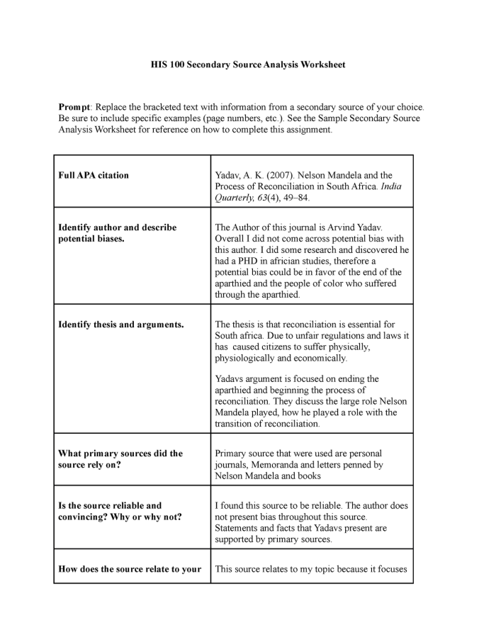 Sixth grade students analyzing the original text of the Declaration of Independence on a two-page worksheet