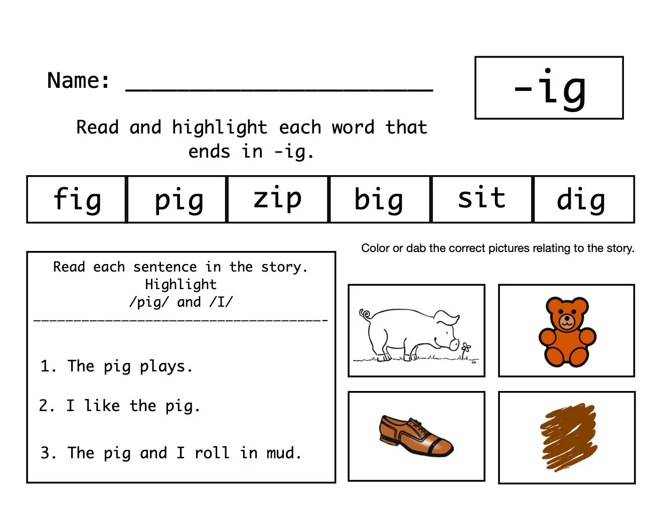 Decoding to Read Fluently Practice Sheet 20 for Elementary Phonics Instruction Third grade students practice decoding words by identifying beginning and ending sounds to improve reading fluency on this worksheet activity