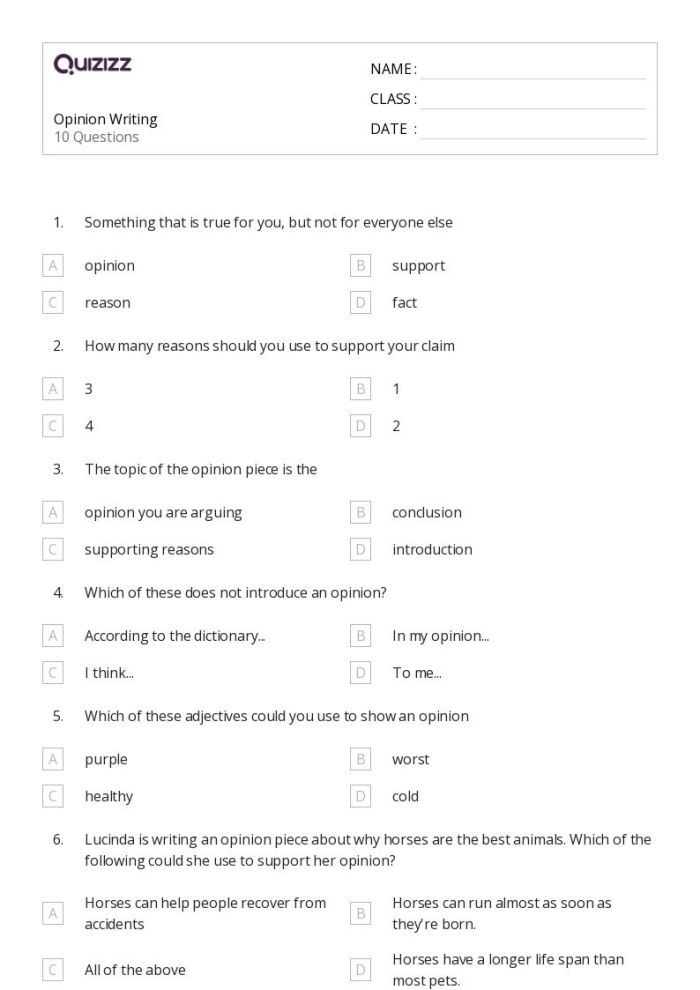 Writing worksheet for First Grade First grade opinion writing worksheet featuring a fun template for expressing favorite activities. Defending Favorites: Engaging opinion writing worksheet for first graders.