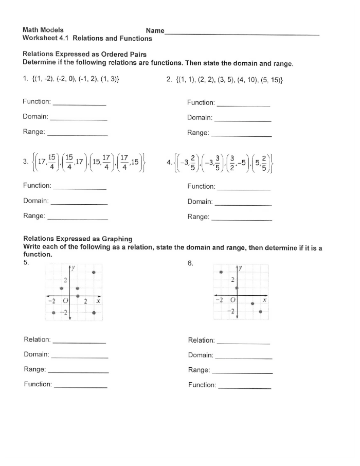 Eighth grade students matching real-world stories to function graphs on an algebra worksheet about describing relationships
