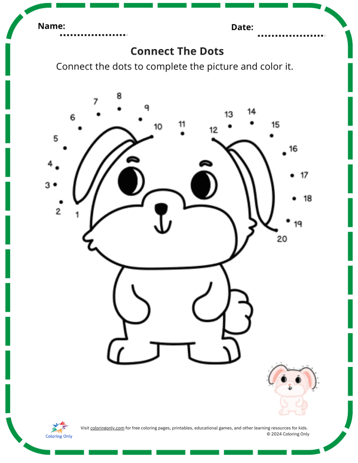 Dinosaur ABC connect the dots learning activity for kids worksheet 11 Pre-K alphabet connect the dots worksheet featuring a dinosaur shape