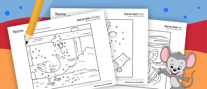 Educational A to Z dinosaur connection worksheet twenty-three Pre-K student completing a letter order dinosaur dot to dot activity sheet
