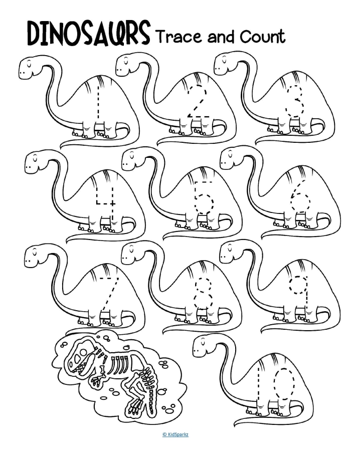 Dinosaur Color by Number Activity for Young Learners Image 5 A kindergarten student colors a friendly dinosaur illustration by matching numbers to designated colors on the worksheet page