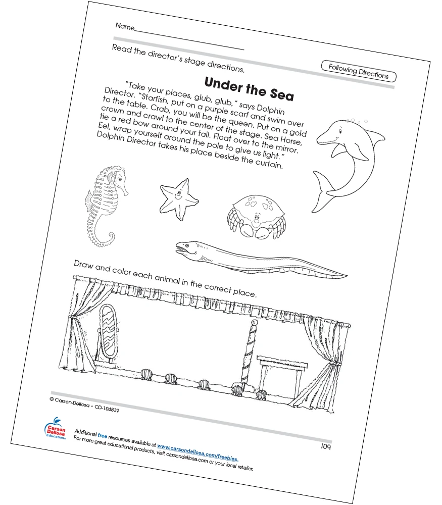 Worksheet illustrating the direction of light for third-grade physical science students