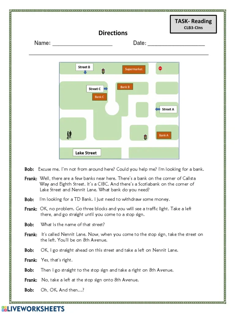 Directional Clues Vocabulary Assessment Worksheet for Pre-K Students Preschooler worksheet for practicing directional words like up down left and right
