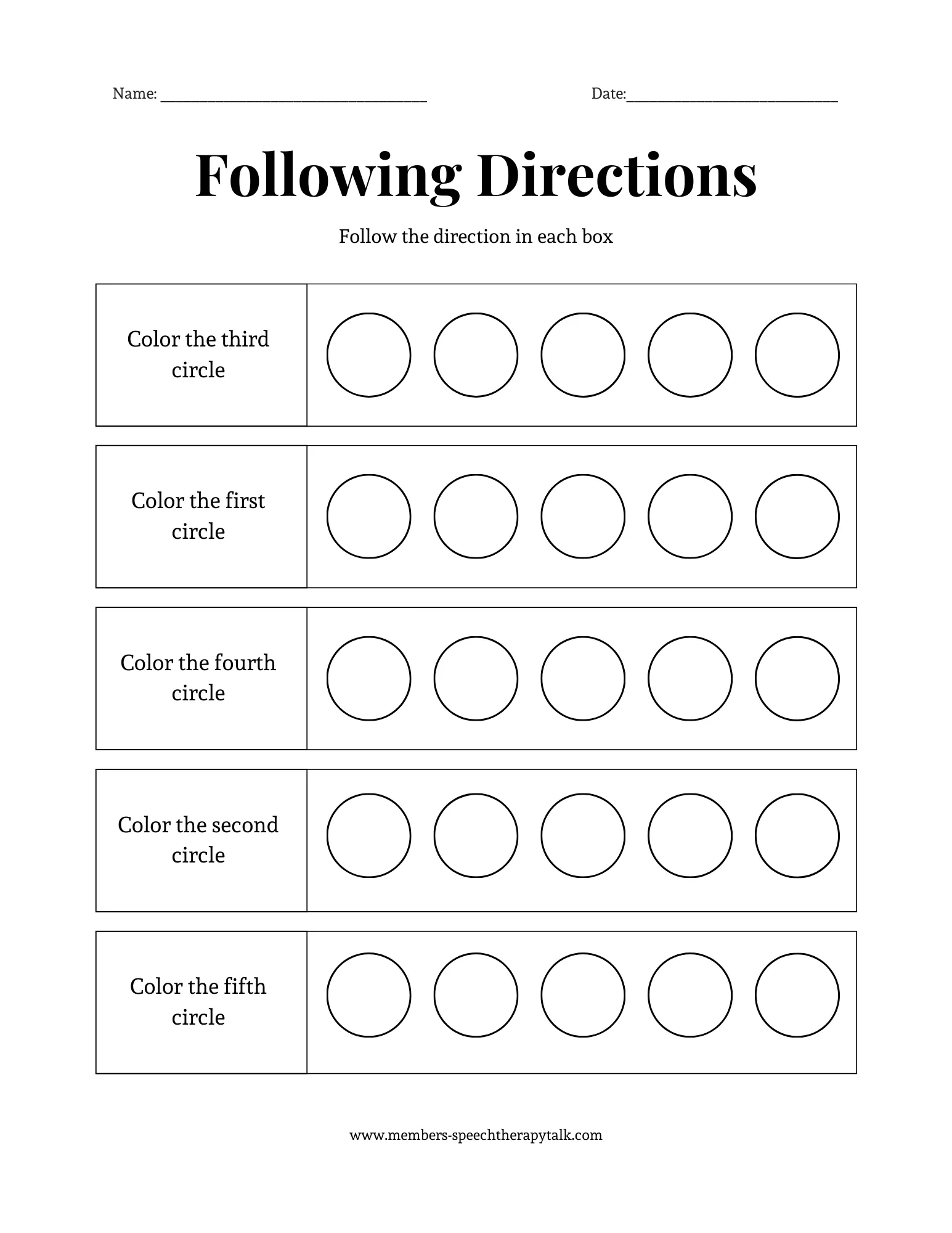 Directional Clues 18 Vocabulary Worksheet for Preschoolers Pre-K worksheet helping children learn positional words like up down left and right