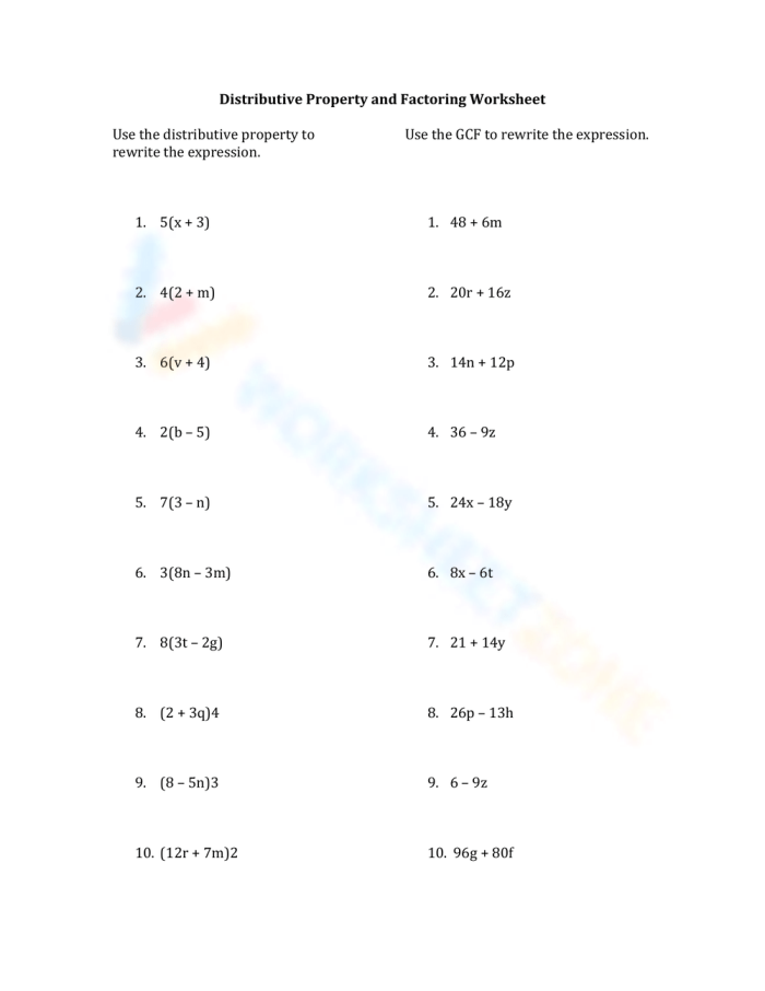 Fourth grade students practicing the distributive property of multiplication by breaking apart numbers into smaller groups on worksheet 15