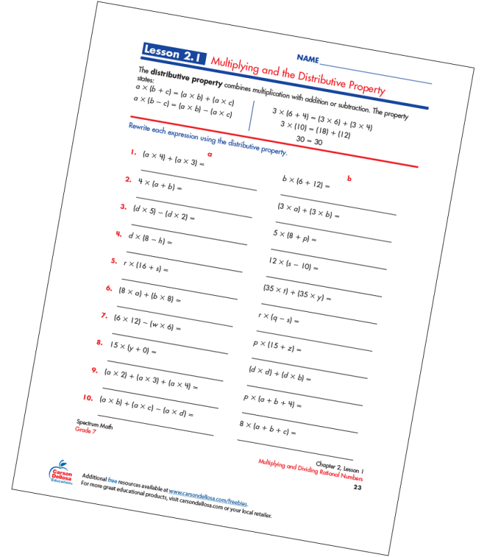 Distributive Property of Multiplication Strategy for Elementary Math Third grade students learning to break apart multiplication problems using the distributive property method