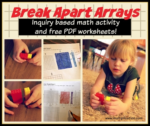 Worksheet for teaching the distributive property to fourth graders