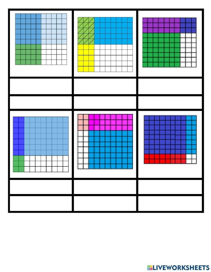 Worksheet for practicing decimal division with whole number divisors Visual representation of dividing decimals using models for fifth graders