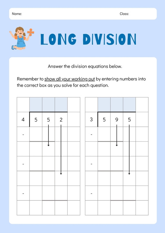 Challenge your child with division exercises that include remainders Worksheet on dividing with remainders for fourth graders