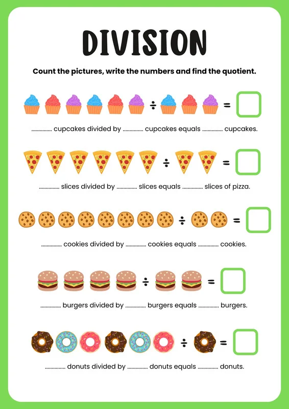Children engaging with the Division Dash worksheet as they tackle long division problems. A fun and educational worksheet for third graders focusing on mastering division skills.