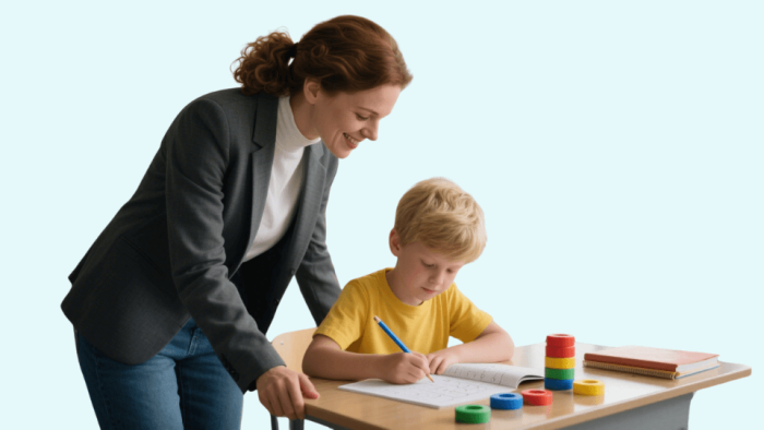 Students working on the Division Dash worksheet featuring 40 long division problems