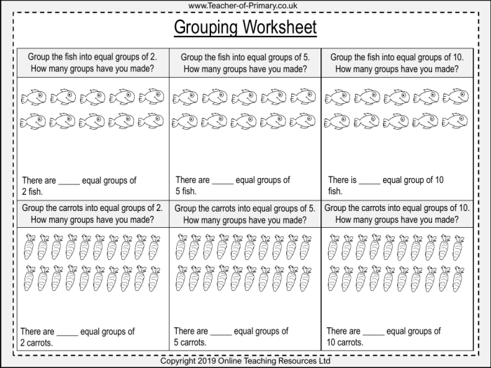 Division Equal Groups Part Two Worksheet for Third Grade Earth and Space Science Third grade students divide space themed objects into equal groups on this math worksheet