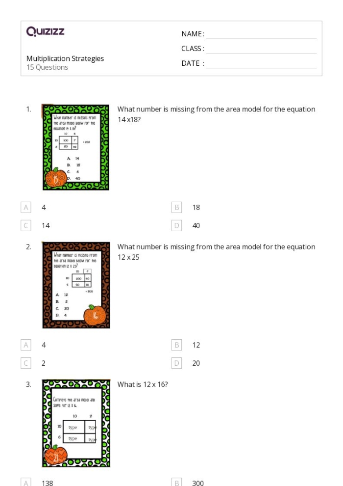 Third grade division mini-poster showing key terms and math strategies for worksheet 19