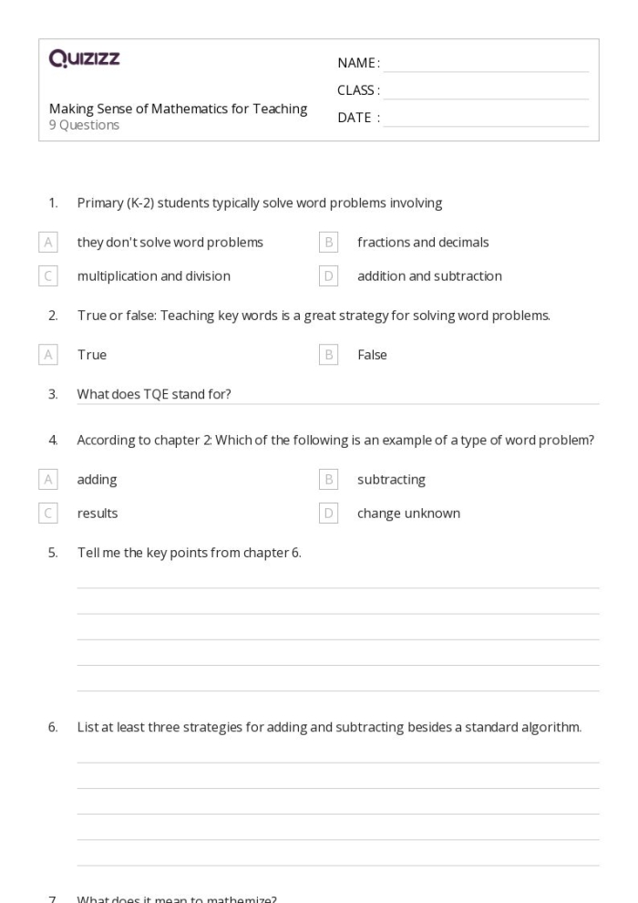 Division key terms and strategies mini-poster guide for solving third grade math problems