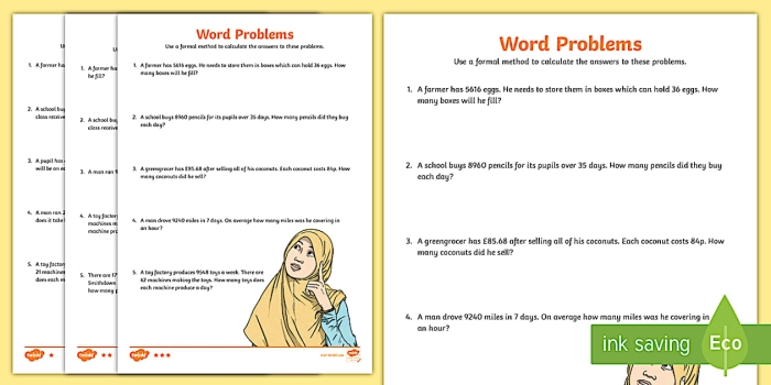 Division strategies practice sheet with visual methods for solving word problems using grouping and array techniques Third grade division word problems worksheet showing four solution strategies including arrays, equal groups, repeated subtraction, and multiplication sentences for problem 25