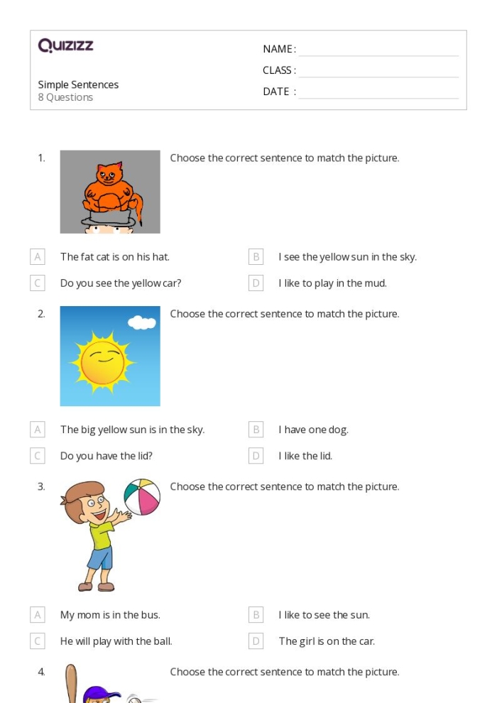 Fix the Sentences: Dog Days worksheet for kindergarten students Kids engaging in the Dog Days worksheet to correct sentences for grammar practice