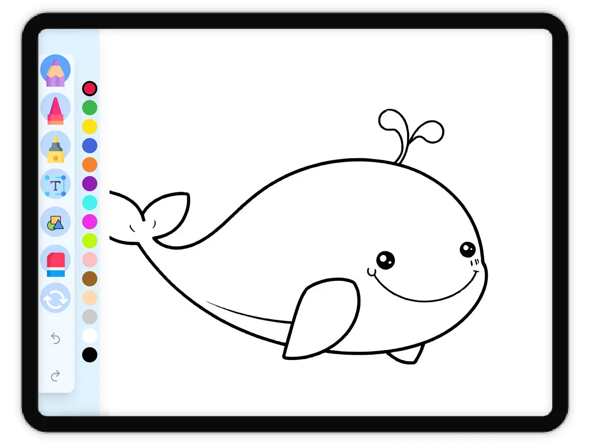 Dolphin coloring page worksheet designed for first graders to enjoy