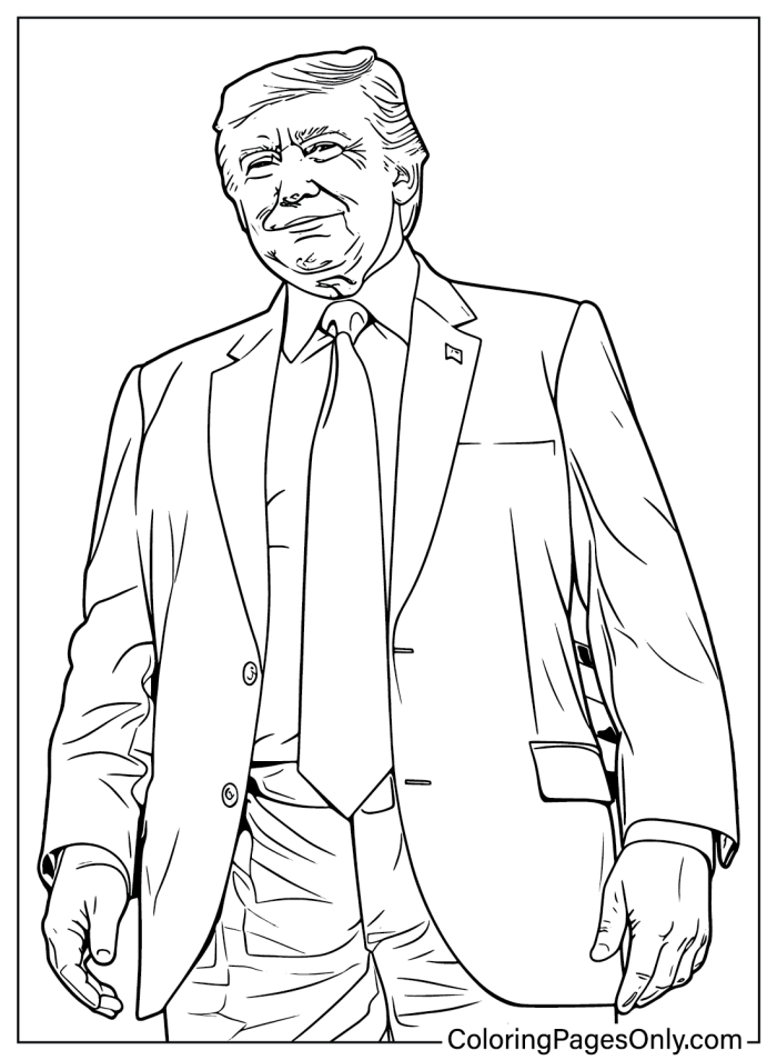 Third grade multiplication worksheet featuring a Donald Trump presidential fact sheet for students
