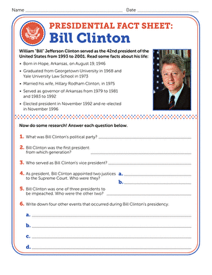 Third grade math worksheet featuring a multiplication lesson about Donald Trump's first presidential term