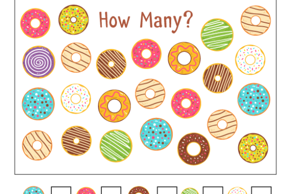 Fifth grade math worksheet featuring a donut data set and line plot for practicing decimal calculations