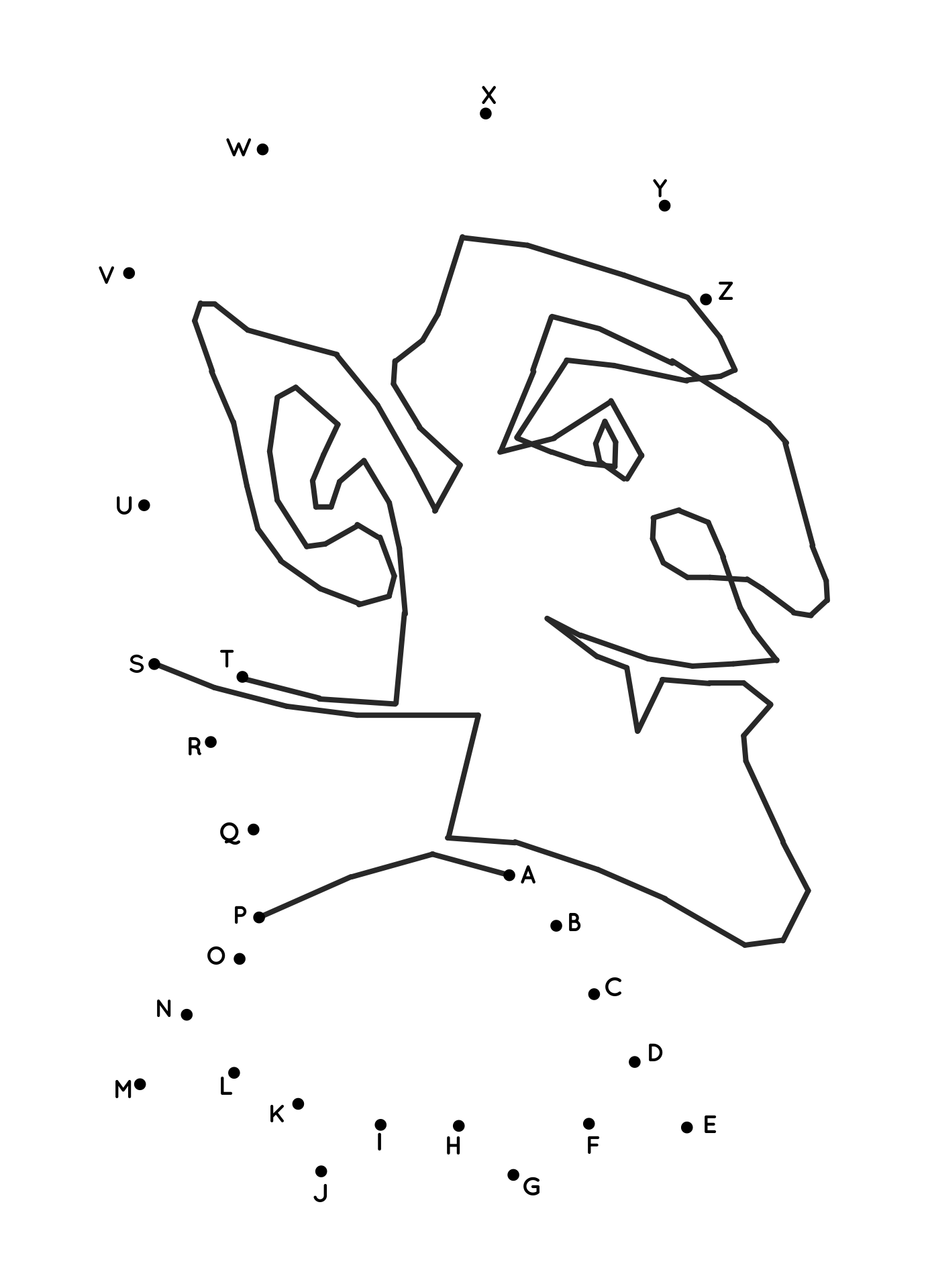 Engaging dot-to-dot activity featuring the letter A for young learners Dot-to-dot worksheet for kindergarteners to learn the letter A by counting from 1 to 3