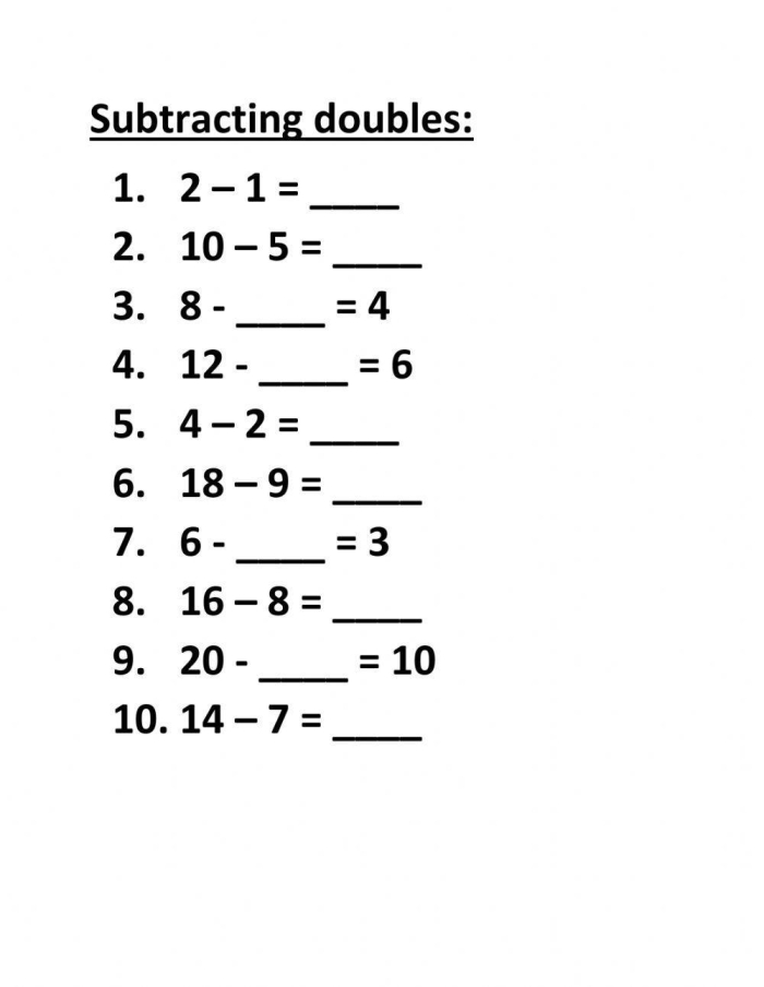 Double-digit subtraction worksheet featuring animals for second graders