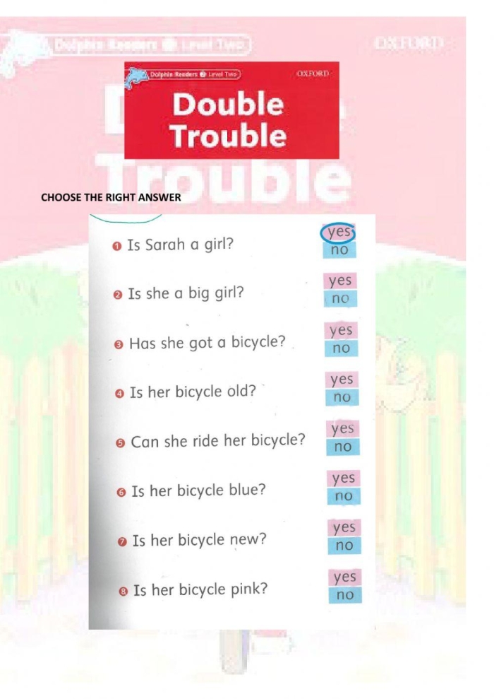 Double Trouble worksheet featuring homonyms for fifth graders